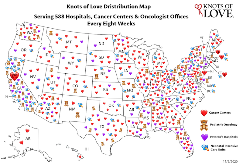 Knots of Love Giving Beanies & Blankets to People In Need